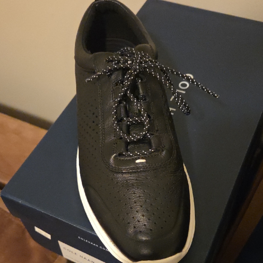 Cole Haan Men's Black and White Sneakers